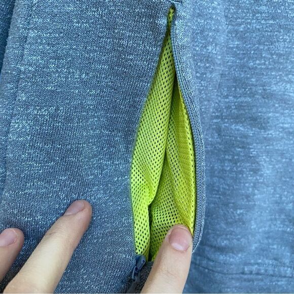 The North Face Sweatshirt Cowl Neck Long Sleeve Pullover Top Gray Yellow S - Picture 6 of 12